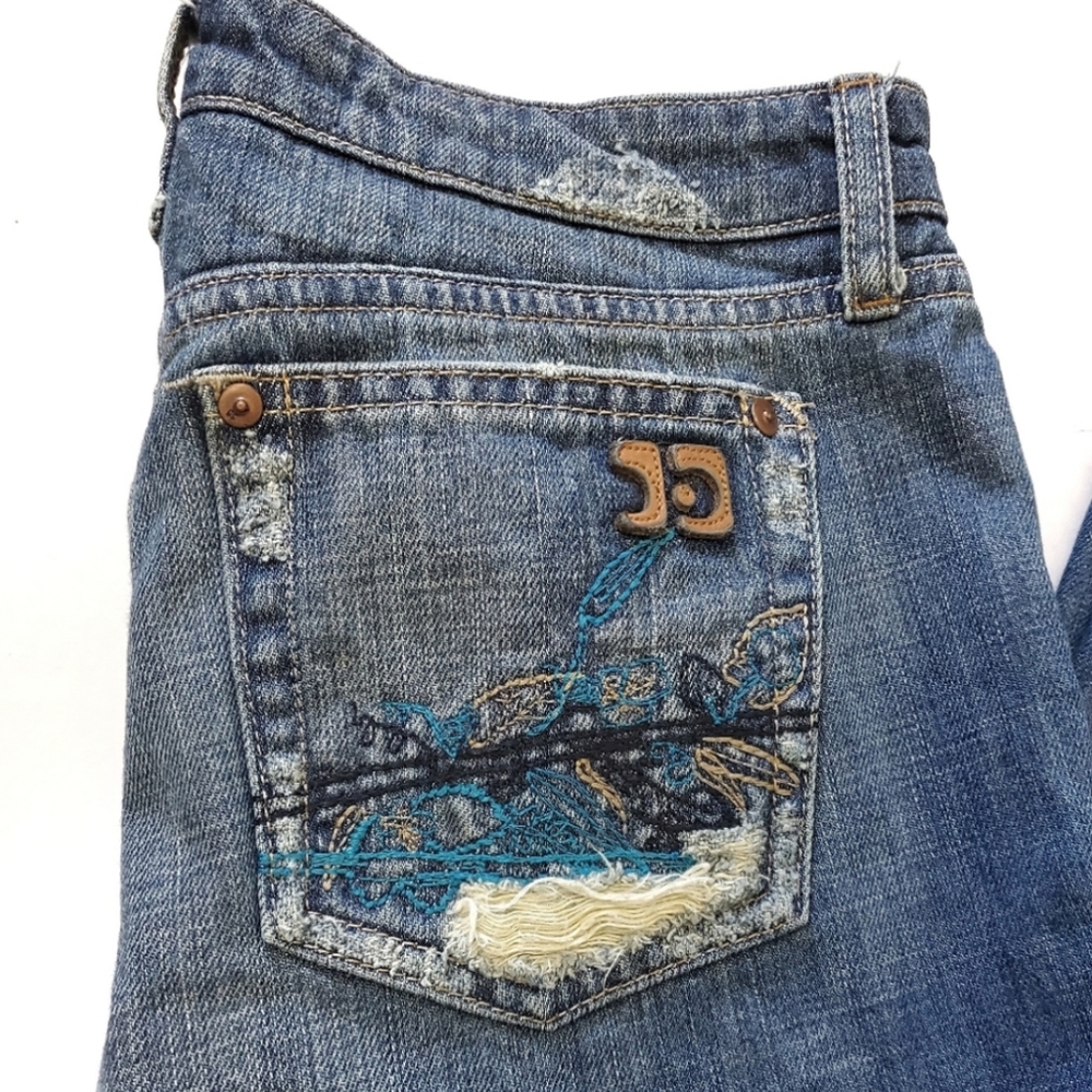 Joe's Jeans Distressed Denim Bootcut Size 27